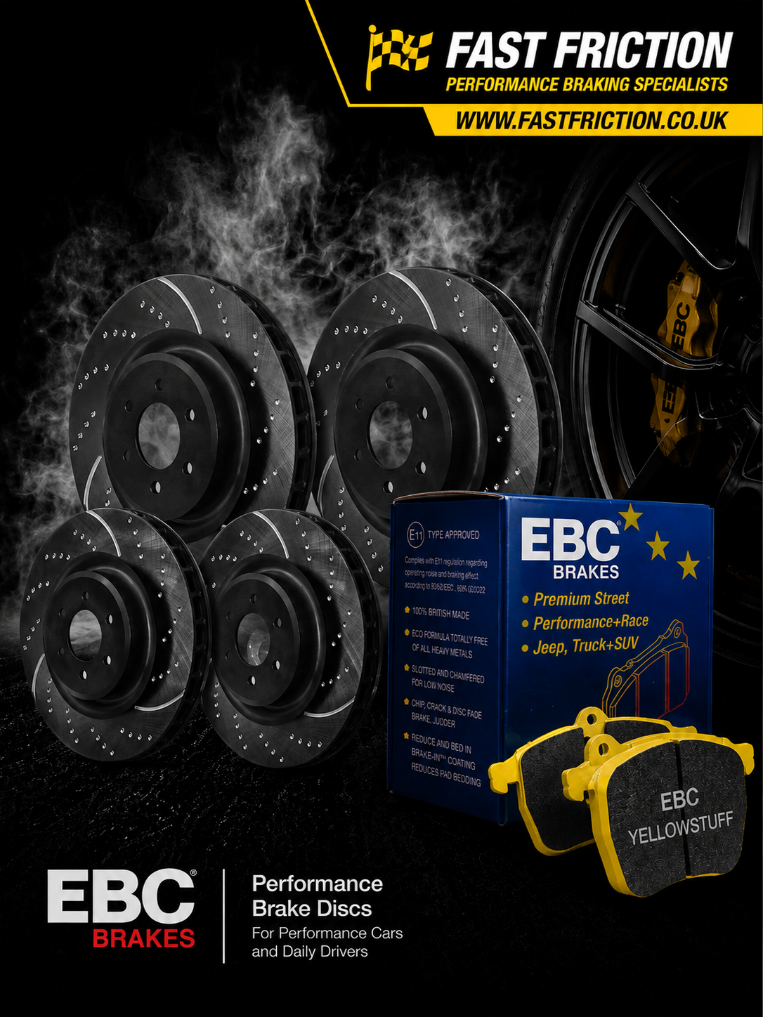 EBC GD Series discs and EBC Yellowstuff Pads Audi BiTDI 2016-