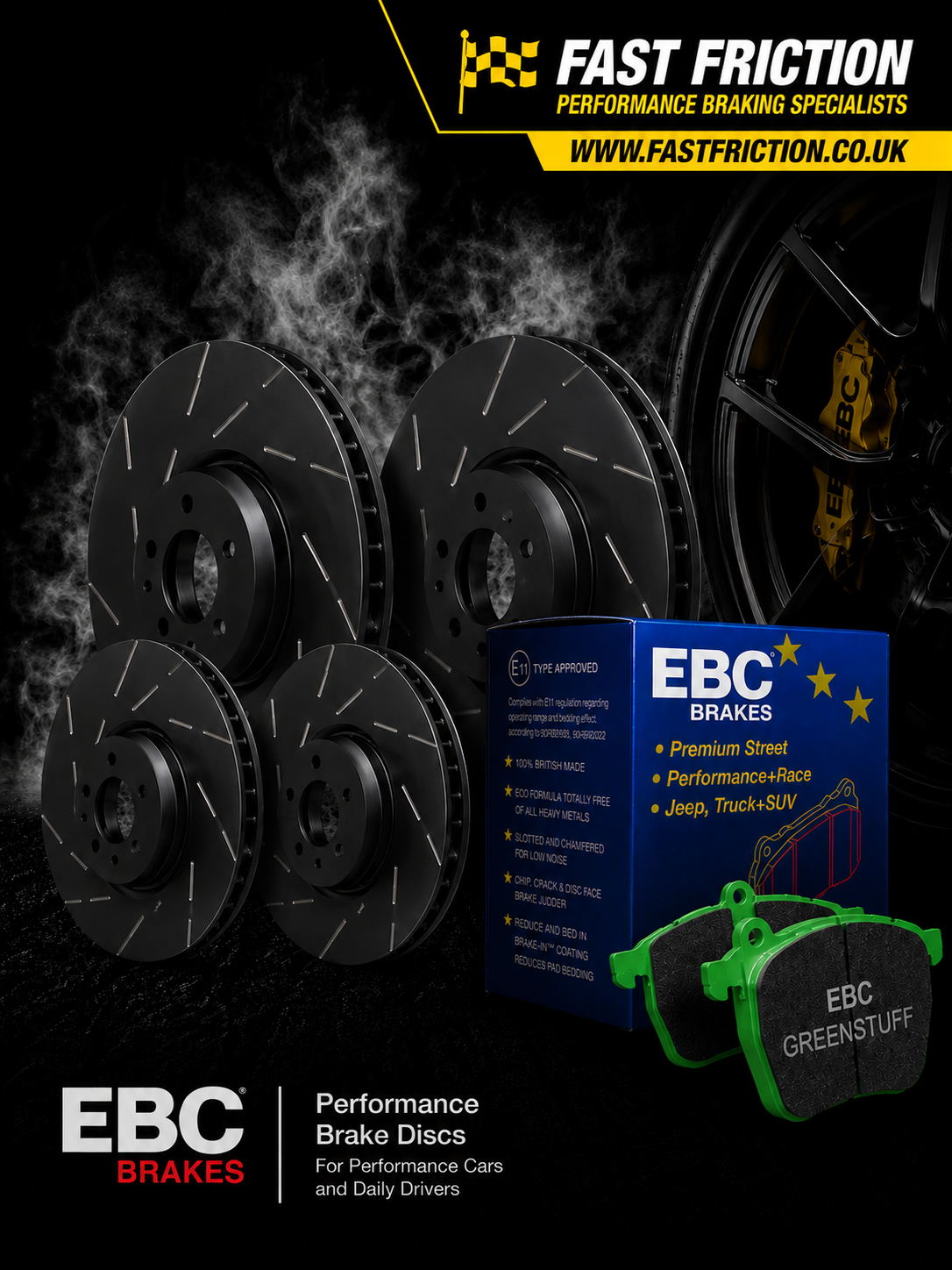 EBC USR Series discs and EBC Greenstuff Pads Audi BiTDI 2016-