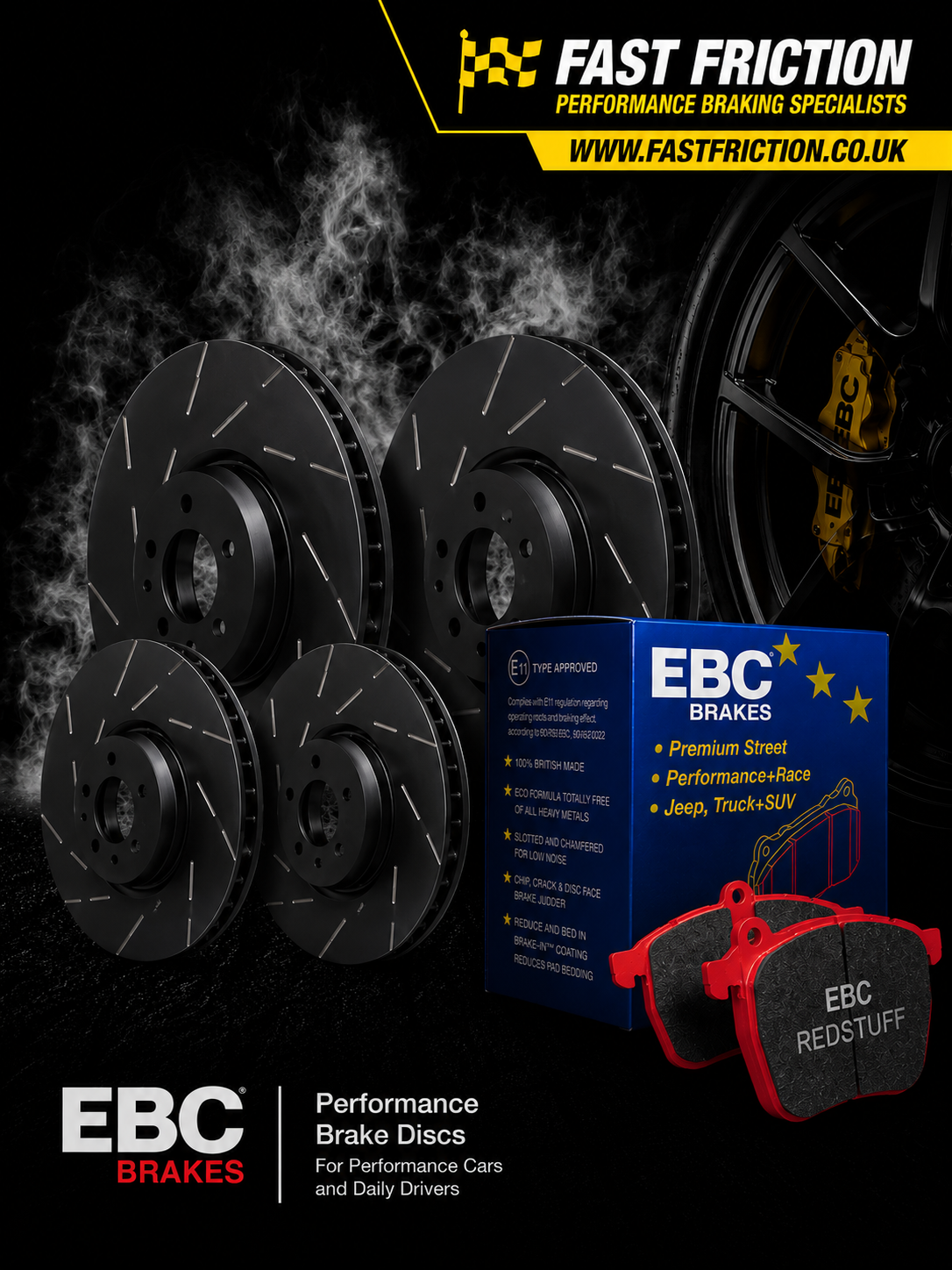 EBC USR Series discs and EBC Redstuff Pads Audi BiTDI 2016-