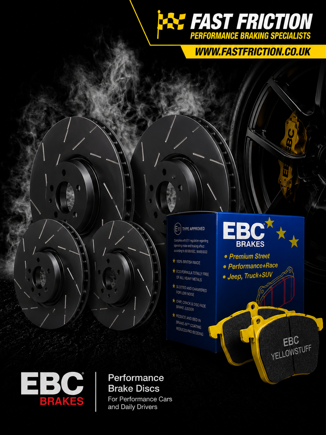 EBC USR series discs and EBC Yellowstuff Pads Audi BiTDI 2016-