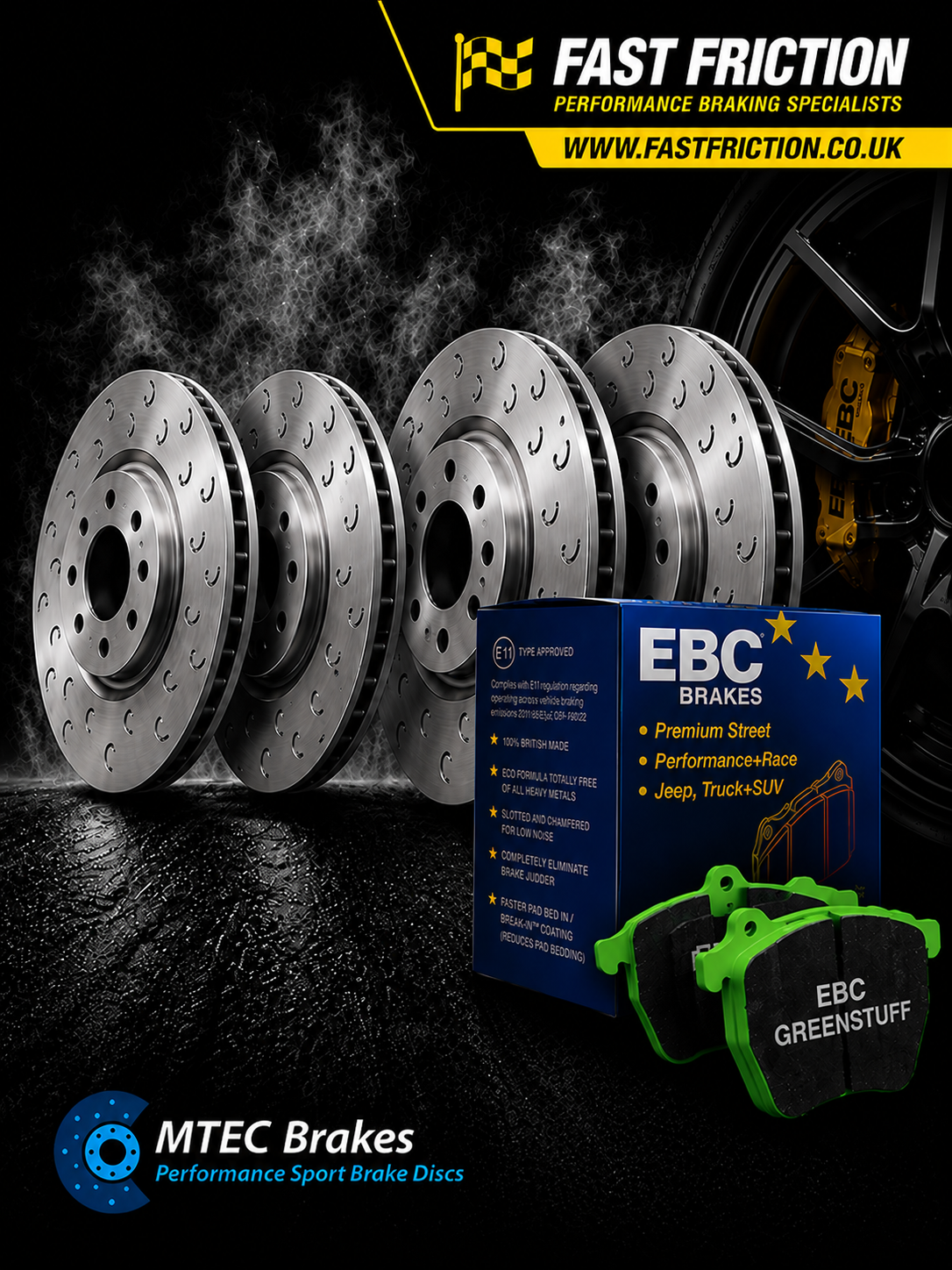 MTEC Chook discs and EBC Greenstuff Pads Audi BiTDI 2016-