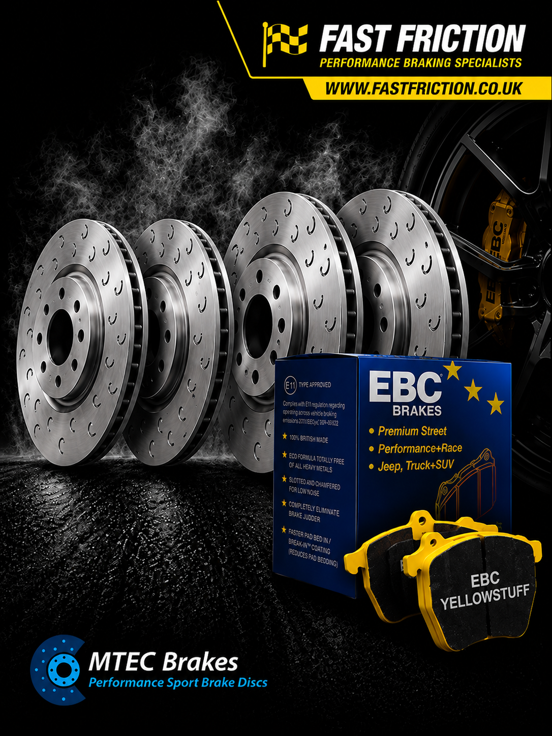 MTEC Chook discs and EBC Yellowstuff Pads Audi BiTDI 2016-