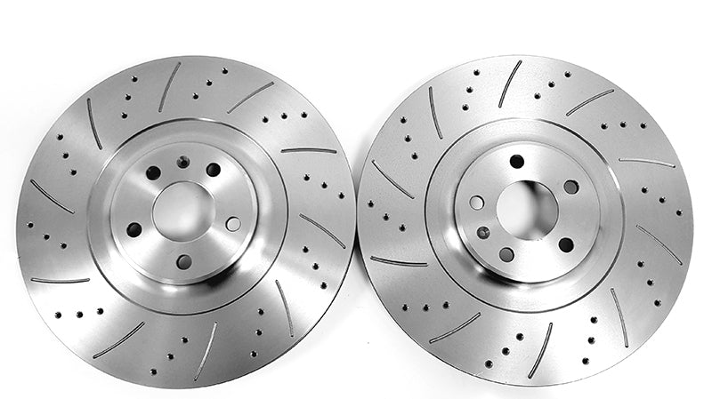 Audi SQ5 2012 - MTEC Drilled and Grooved discs with Mintex Pads Front