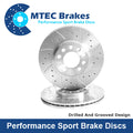 Audi S5 MTEC Drilled and Grooved discs with EBC yellow pads and fitting kits